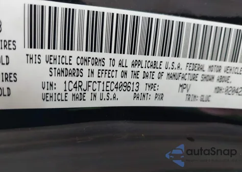 2014 Jeep Grand Cherokee Overland из США, поврежденный, VIN 1C4RJFCT1EC409613